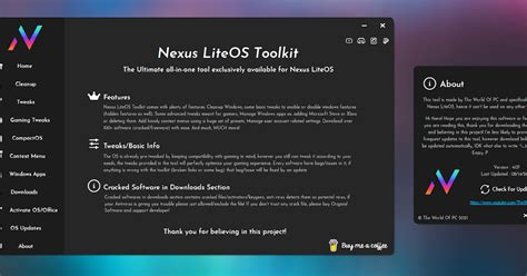 Windows 10 build 1904x. . Nexus lite os toolkit download